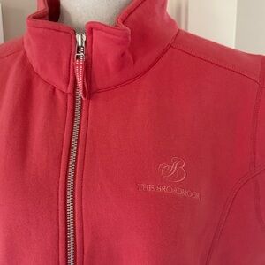 NEW The Broadmoor Colorado Coral Sweatshirt Fleece Vest Full Zip Women's Large